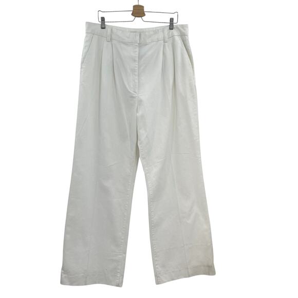 Favorite Daughter The Favorite Pant Denim Wide Leg Geneva White Ivory Size US 18 - Picture 2 of 14